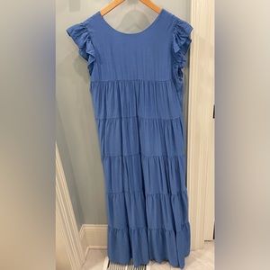 La Ven blue maxi dress, size medium